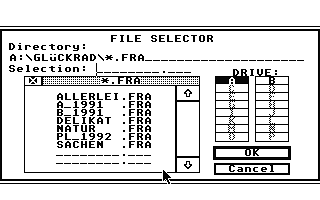 Glücksrad ST atari screenshot