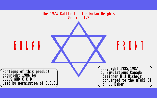 Golan Front - The 1973 Arab / Israeli War in the North — screenshot 1