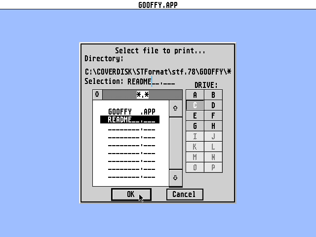 Gooffy atari screenshot
