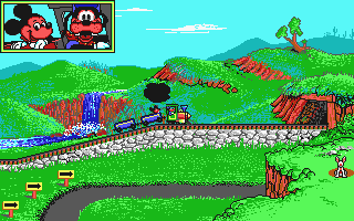 Goofy und der Phantastische Schnellzug atari screenshot