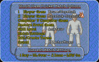 Graham Gooch World Class Cricket atari screenshot