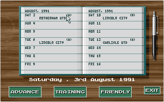 Graham Taylor's Soccer Challenge atari screenshot
