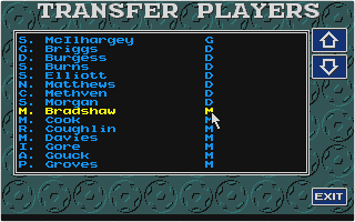 Graham Taylor's Soccer Challenge atari screenshot