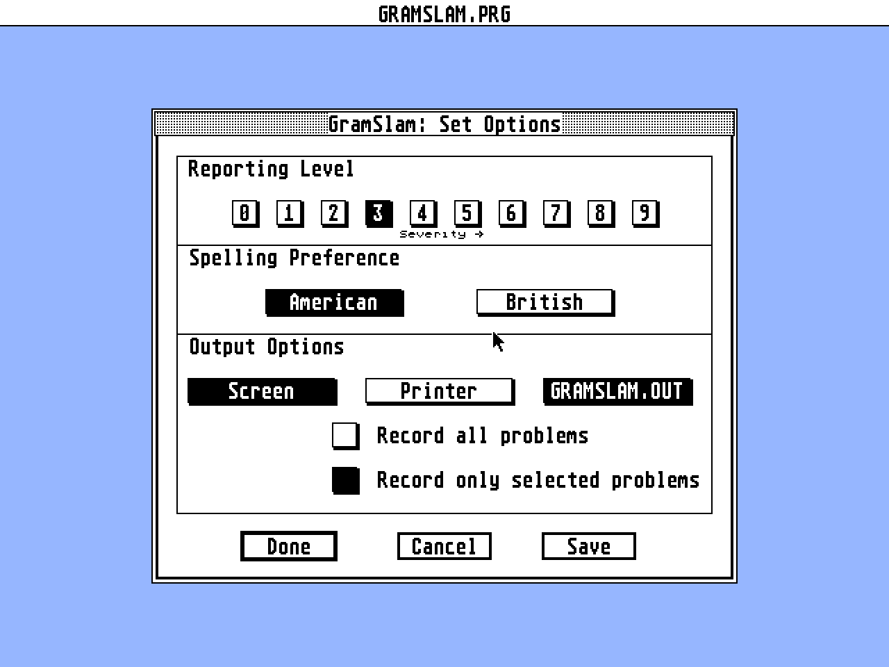 GramSlam Grammar and Style Checker atari screenshot