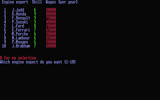 Grand Prix Manager atari screenshot