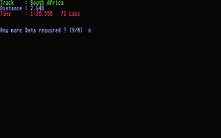 Grand Prix Manager atari screenshot