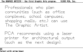 Graphic Artist (The) atari screenshot