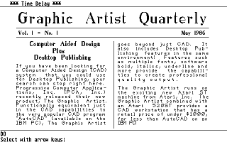 Graphic Artist (The) atari screenshot