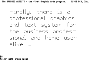 Graphic Artist (The) atari screenshot