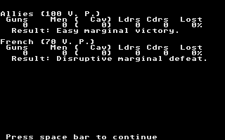 Great Battles 1789 - 1865 atari screenshot
