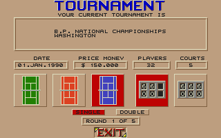 Great Courts II atari screenshot