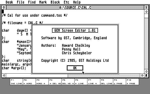 GST C-Compiler — screenshot 1