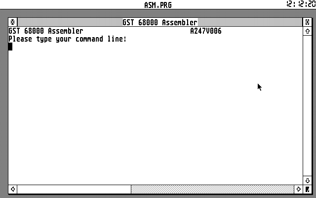 GST C-Compiler atari screenshot