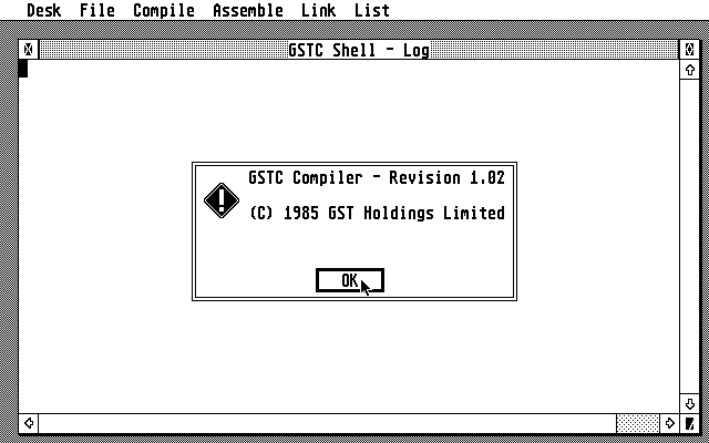 GST C-Compiler atari screenshot