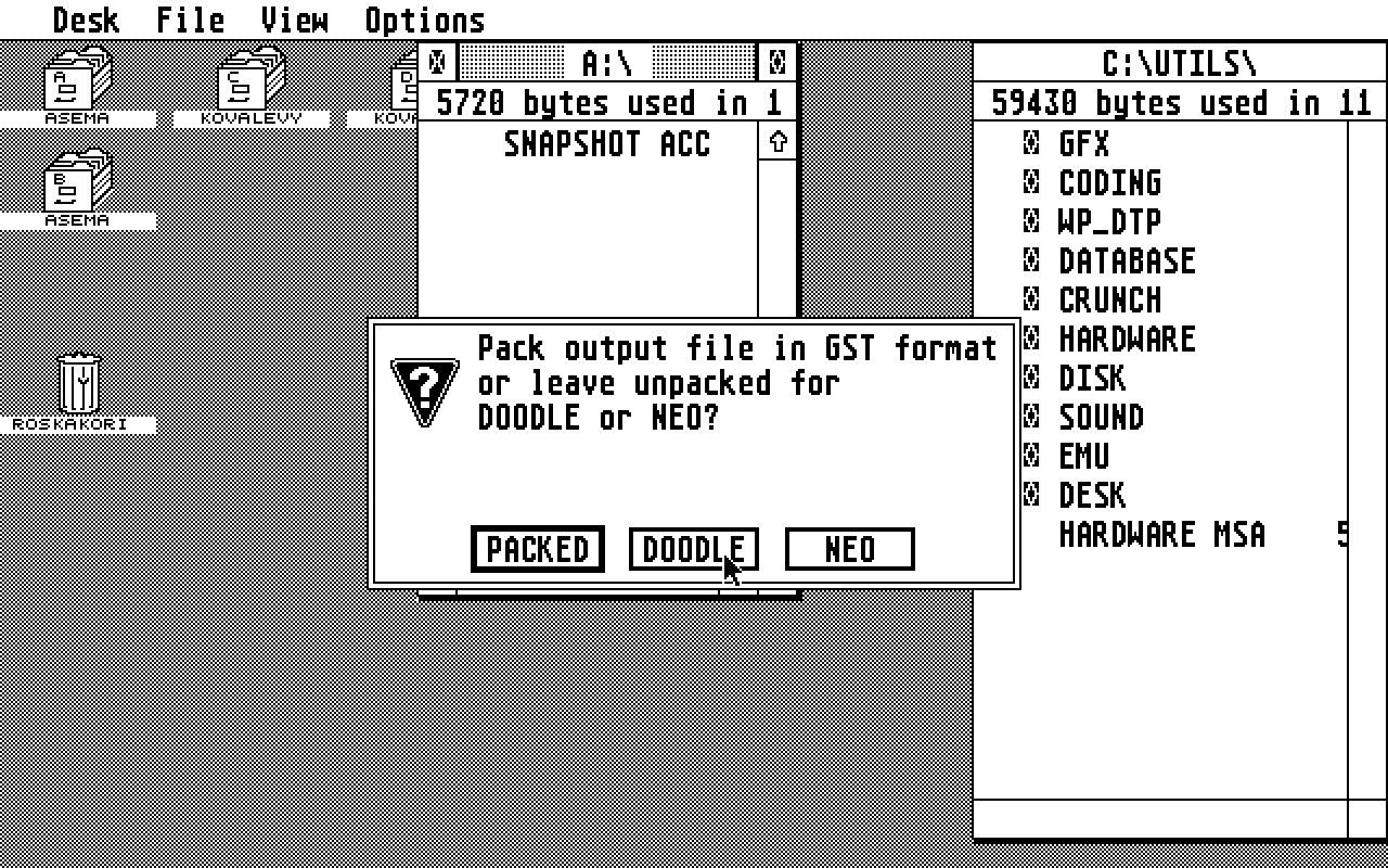 GST Snapshot atari screenshot