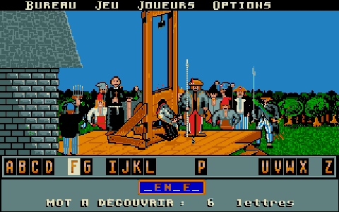 Guillotine atari screenshot