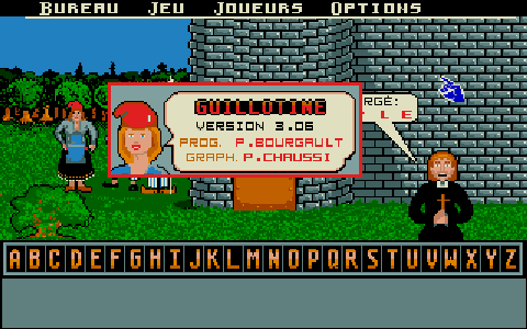 Guillotine atari screenshot