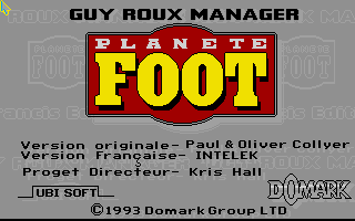 Guy Roux Manager - Planete Foot atari screenshot