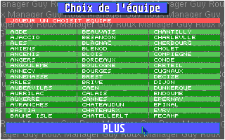 Guy Roux Manager - Planète Foot atari screenshot