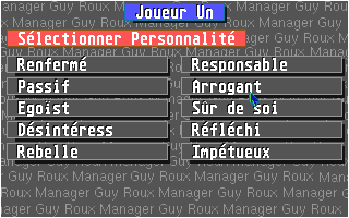 Guy Roux Manager - Planete Foot atari screenshot