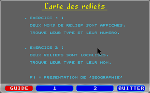 Géographie - Primaire atari screenshot