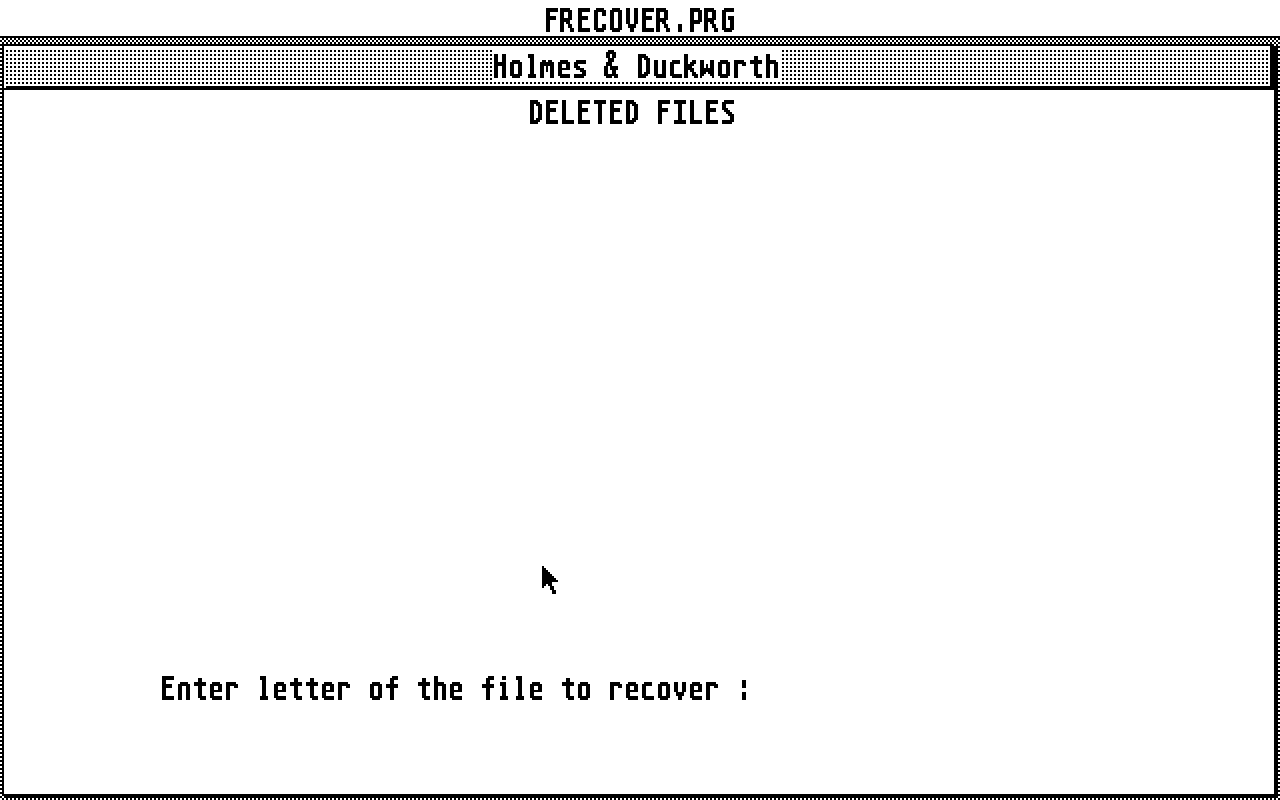 H & D Toolbox atari screenshot