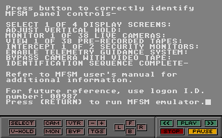 Hacker II - The Doomsday Papers atari screenshot