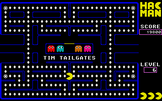Hacman atari screenshot