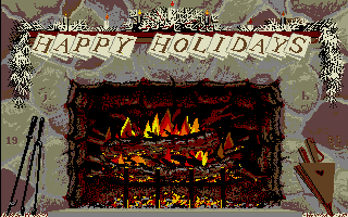 Happy Holidays Demo atari screenshot