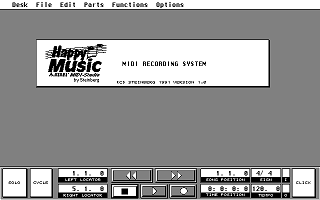 Happy Music Atari MIDI Studio atari screenshot