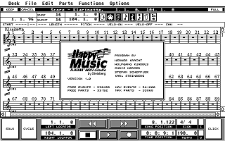 Happy Music Atari MIDI Studio atari screenshot