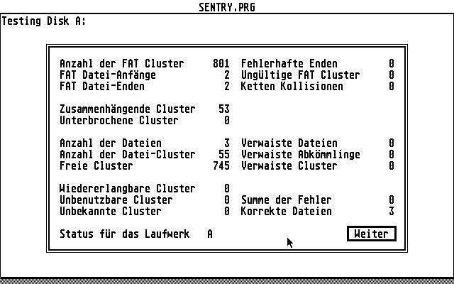 Hard Disk Sentry atari screenshot