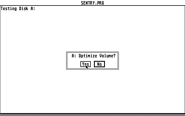 Hard Disk Sentry atari screenshot