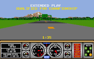 Hard Drivin' atari screenshot