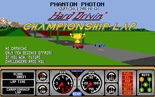 Hard Drivin' atari screenshot