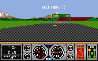 Hard Drivin' atari screenshot