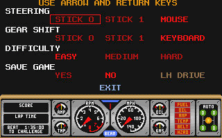 Hard Drivin' atari screenshot