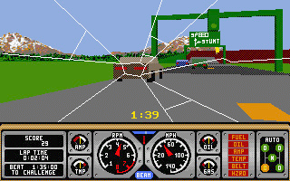 Hard Drivin' atari screenshot