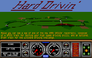 Hard Drivin' II - Drive Harder atari screenshot