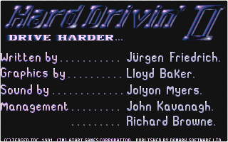 Hard Drivin' II - Drive Harder