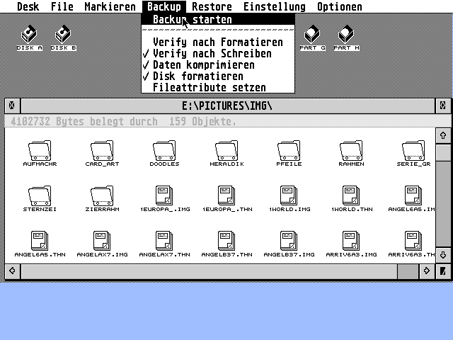 Harddisk Utility atari screenshot