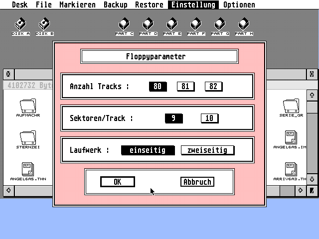 Harddisk Utility atari screenshot