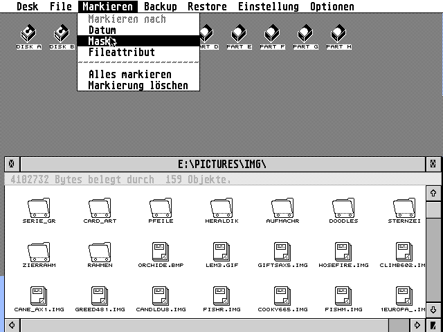 Harddisk Utility atari screenshot