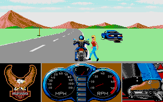 Harley Davidson - The Road to Sturgis atari screenshot