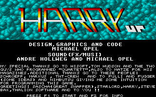 Harry Up atari screenshot