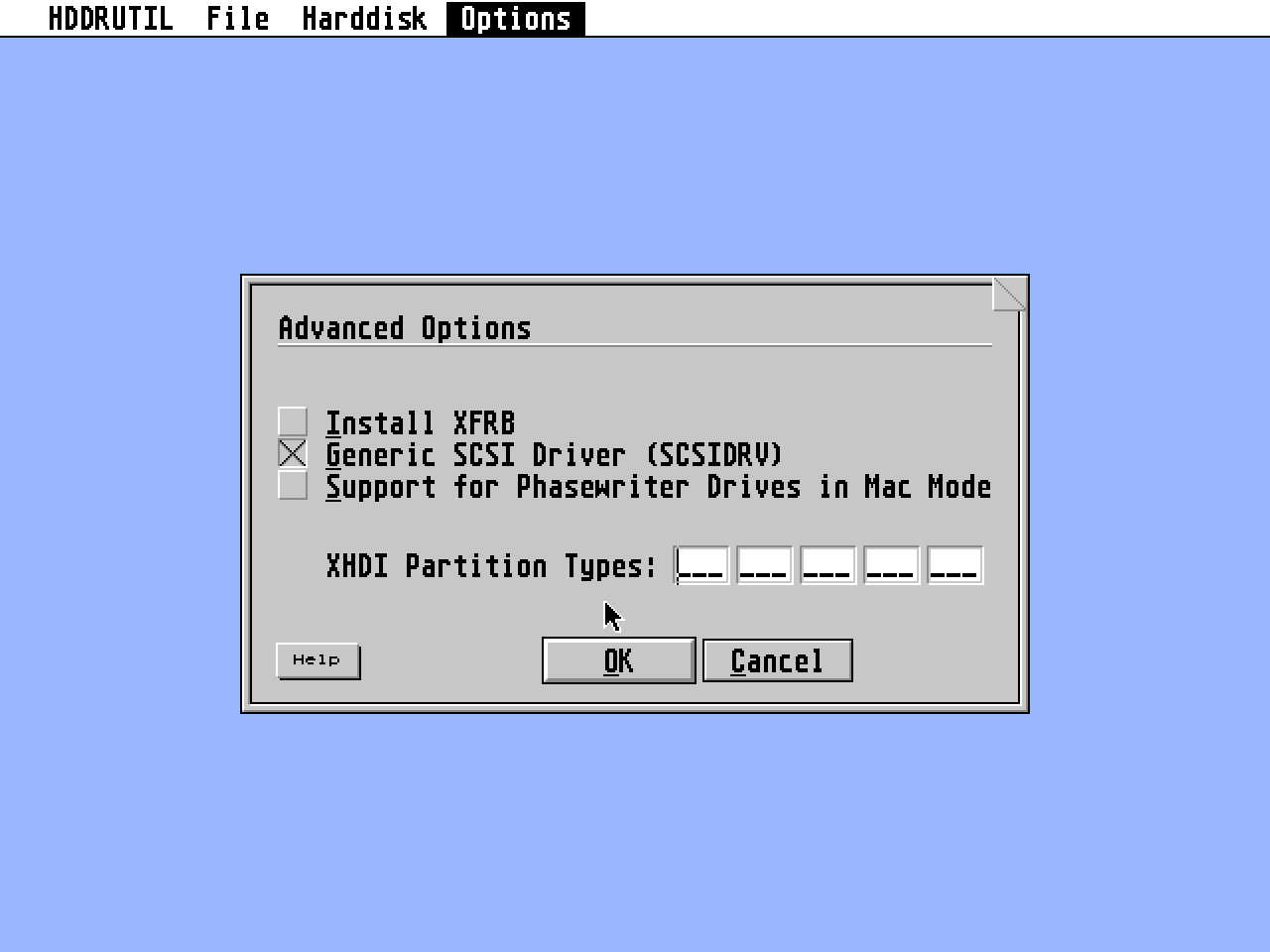 HDDriver atari screenshot