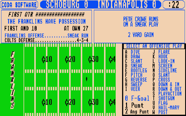 Head Coach atari screenshot