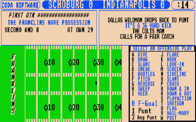 Head Coach atari screenshot