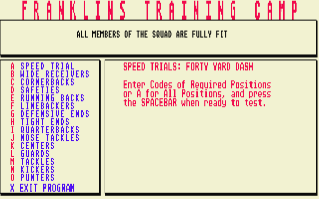 Head Coach atari screenshot