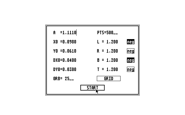 Henon atari screenshot